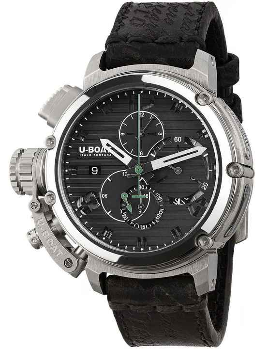 U-Boat Chimera 9592 Herrenuhr Chimera 46mm Chrono SS schwarz Automatik 10ATM 