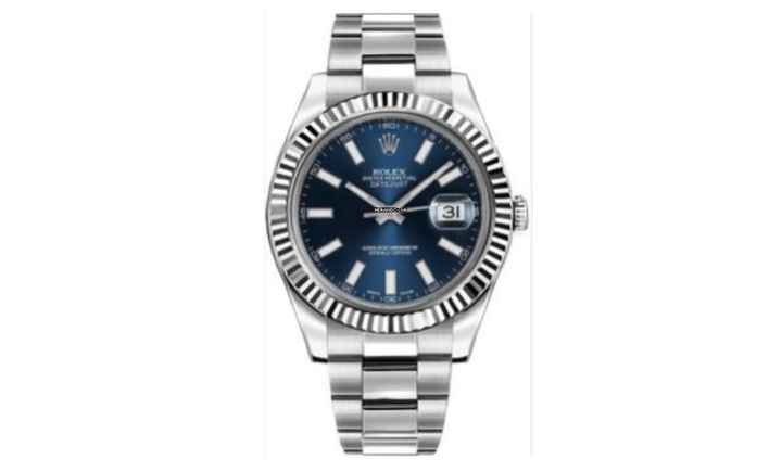  Rolex Datejust II Blue Dial - With Box And Papers - 116334 2016 