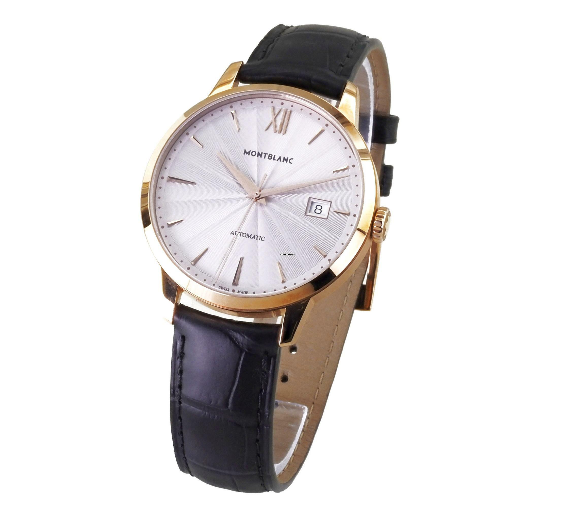  Montblanc Heritage Spirit Herren Uhr Automatik MB113705 / 7329 Heritage Spirit RED GOLD 