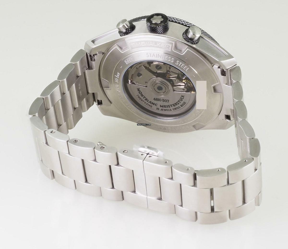  Montblanc Timewalker 116099 Steel & Ceramic Herren Uhr Automatic Chrono 