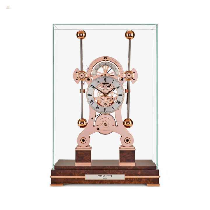 The Navigator – Rhodinierte 8-Tage-Tischuhr