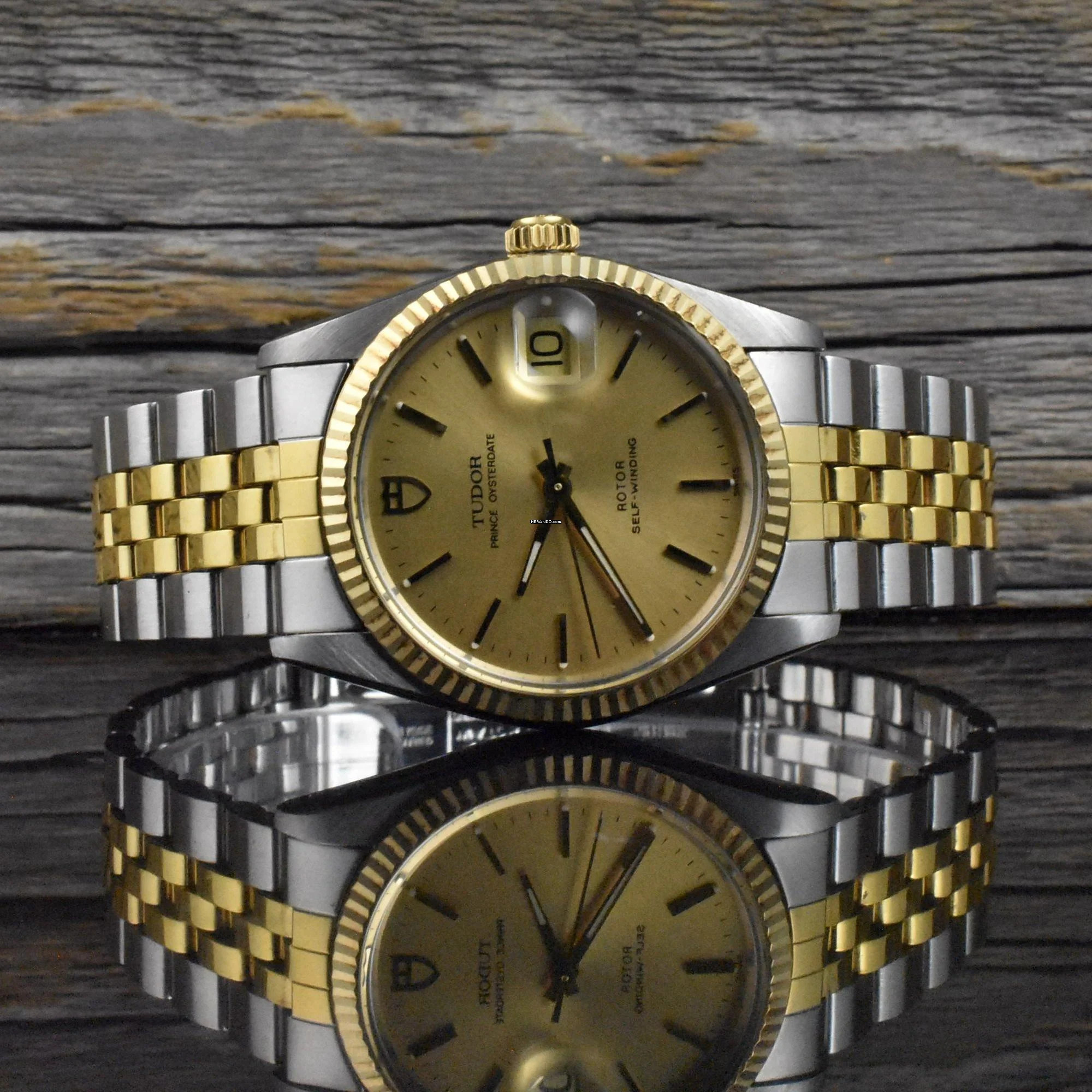 Tudor Prince Oysterdate 75203 by Rolex Vintage Automatic Stahl / Gold - 1989