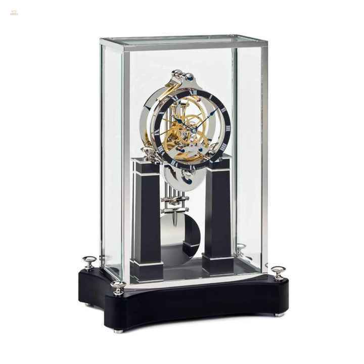 NT 6 „La brillante“ – Design-Tischuhr mit Skelettwerk