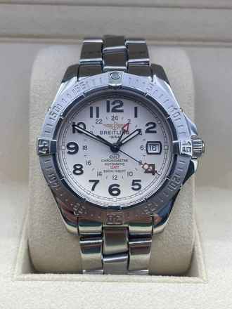  Breitling Superocean WHITE Dial Automatic 42mm like NEW 1.500M Water Resistant 