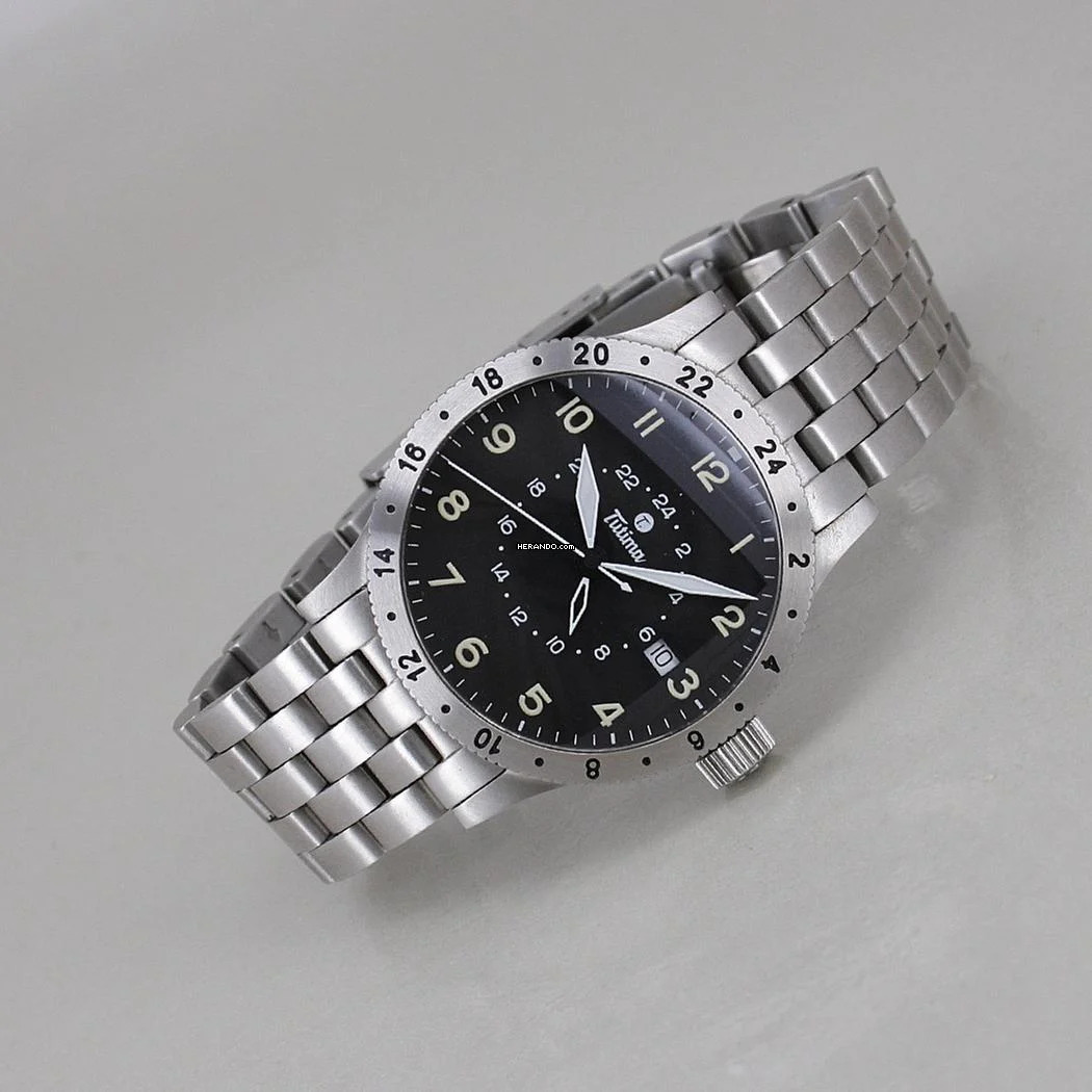  Tutima FX UTC Automatik Ø 38,5 mm Edelstahl Full Set Erstkaufrechnung 