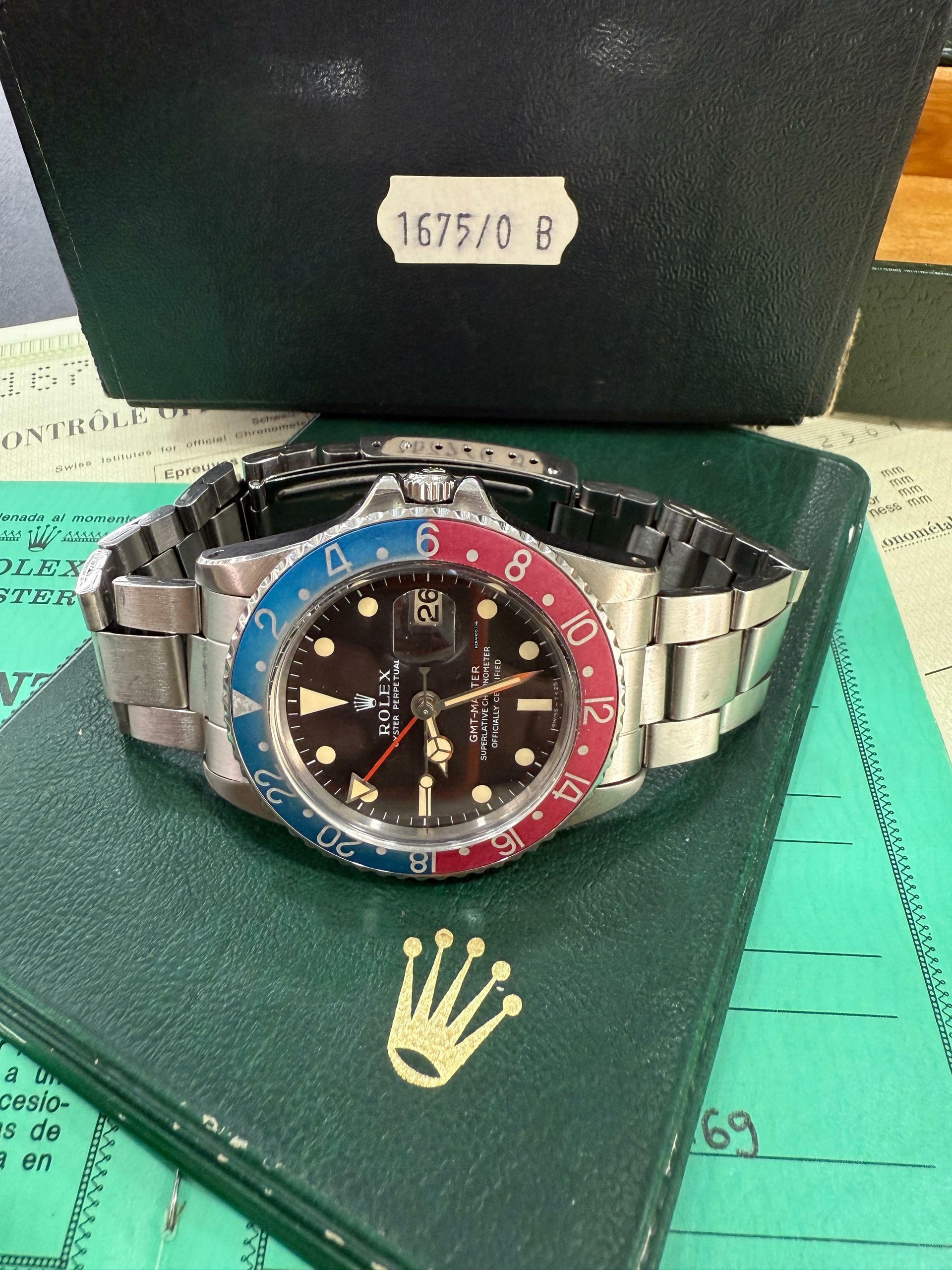 Thumbnail von Rolex GMT-Master Long E Full Set Double Papers tags 1969