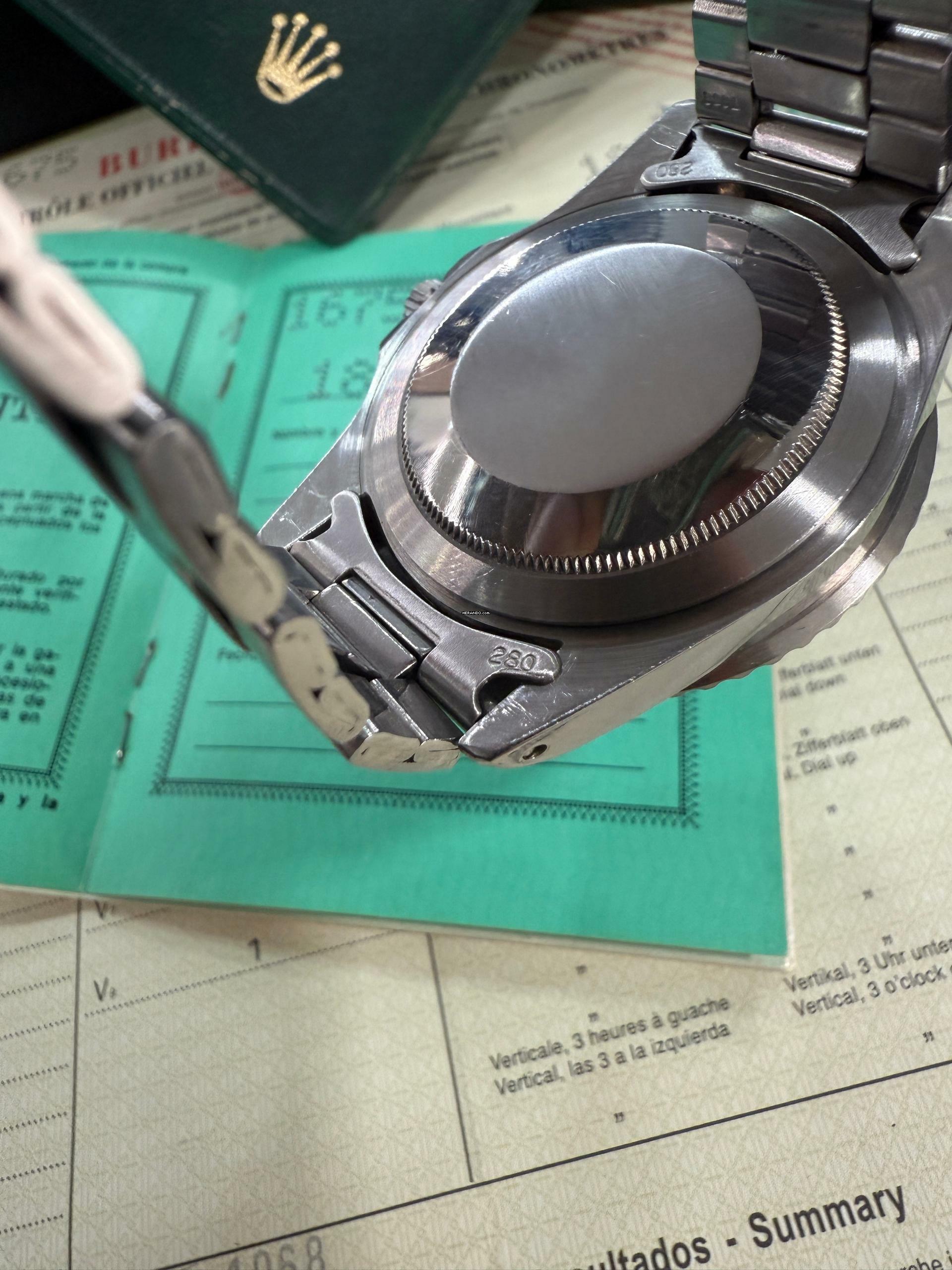 Thumbnail von Rolex GMT-Master Long E Full Set Double Papers tags 1969