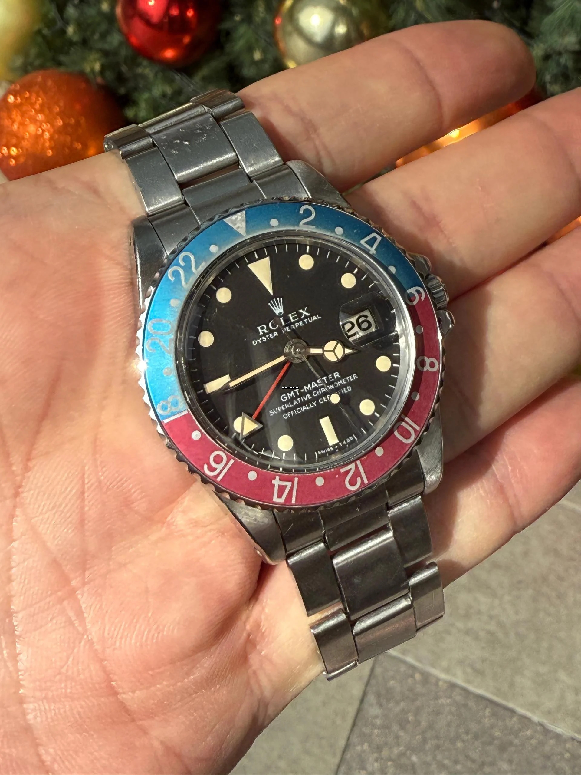 Thumbnail von Rolex GMT-Master Long E Full Set Double Papers tags 1969