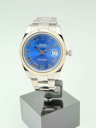  Rolex Datejust 41 Blue dial top condition Full Set 2021 Austria 