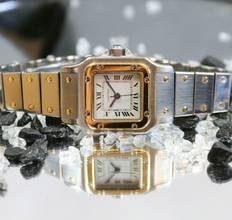 Thumbnail von Cartier Santos Automatik Stahl/Gold