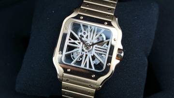 Thumbnail von Cartier Santos De Cartier Skeleton Rosé - Good Condition - First Invoice - Fullset - 2023