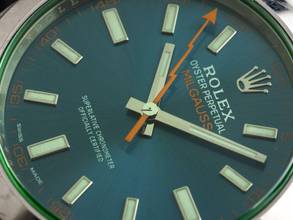 Thumbnail von Rolex Milgauss Elektroblau Ref.116400GV 2016 Full Set wie Neu Vintage