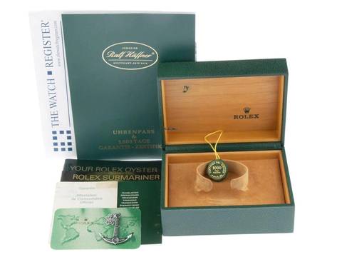  Rolex Submariner Date Kermit Ref.16610LV 2004 Full Set wie Neu Vintage 