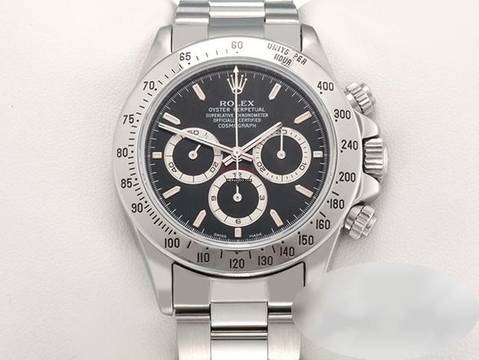  Rolex Daytona 16520 Zenith Edelstahl 1993 Chronograph Automatik Stahl Chrono Stainless Steel Oyster-band Chronometer Black Dial 