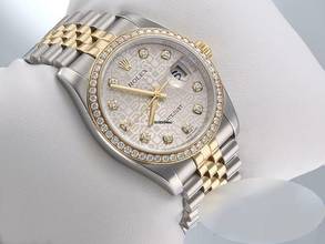 Thumbnail von Rolex Datejust 36 36mm 116243 2011 Stahl Gelbgold 750 Diamanten Automatik Gold