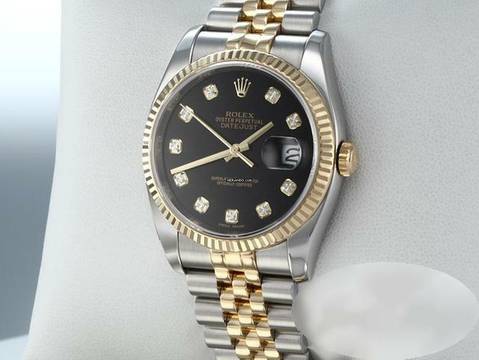  Rolex Datejust 36 36mm 116233 2017 Diamanten Stahl Gelbgold 750 Automatik 