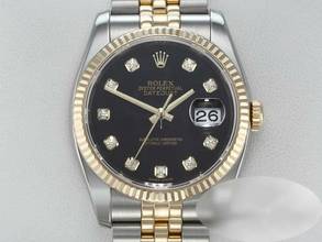 Thumbnail von Rolex Datejust 36 36mm 116233 2017 Diamanten Stahl Gelbgold 750 Automatik