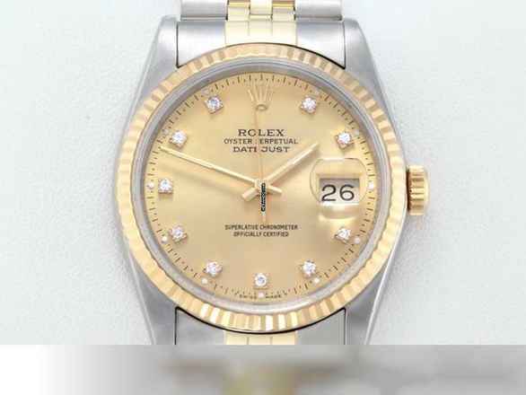  Rolex Datejust 36 36mm 16233 Edelstahl Gelbgold 750 Automatik Stainless Steel 18kt Yellow Gold Jubilé-band Chronometer Oyster 