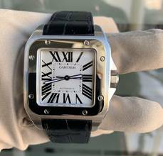 Thumbnail von Cartier Santos 100 XL W20073X8 white dial 2008 Full Set