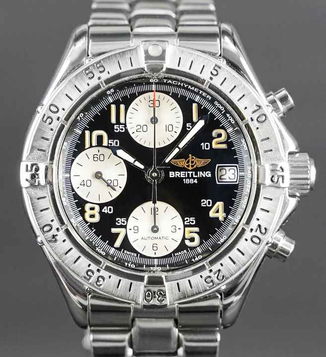  Breitling Colt Chronograph Black Dial FULLSET Inkl. Revisionsbeleg 