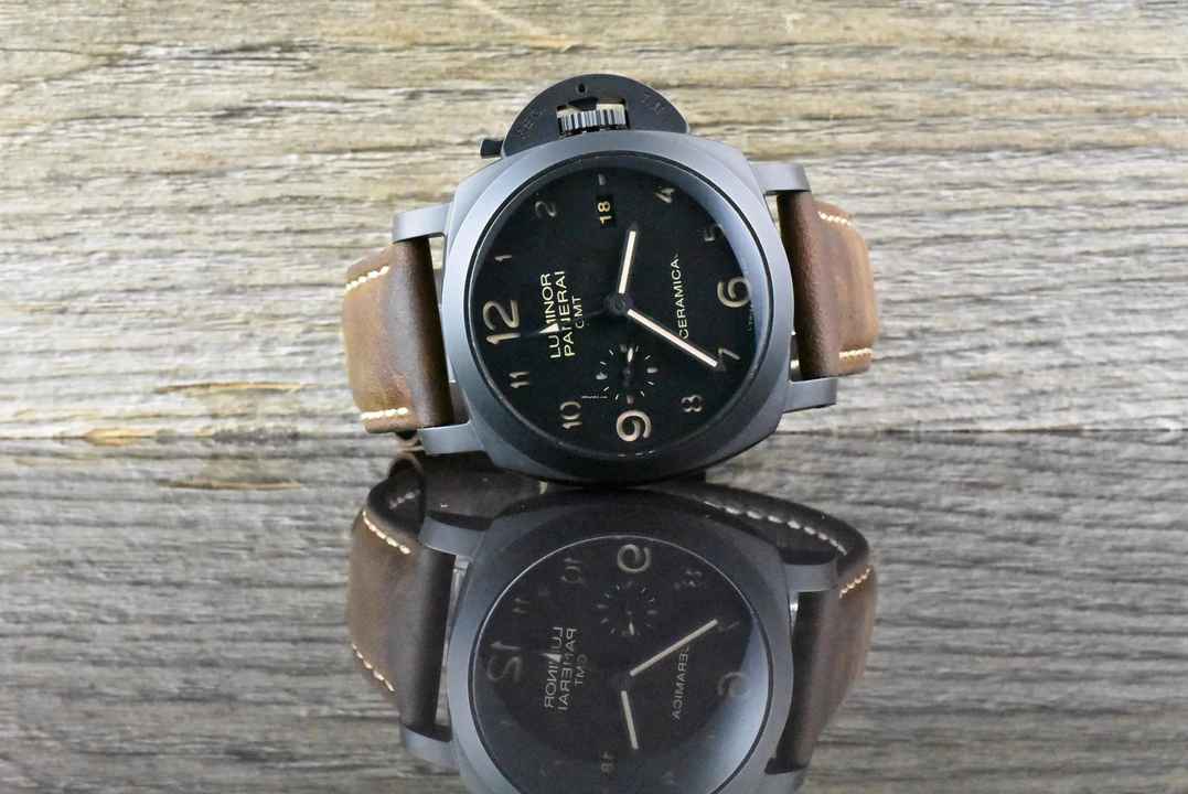  Panerai Luminor 1950 3 Days GMT Automatic Ceramica Automatic B&P 