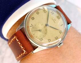 Thumbnail von Omega Classic Oversize Jumbo Vintage Handwinding 2181 Two Tone Dial 2181