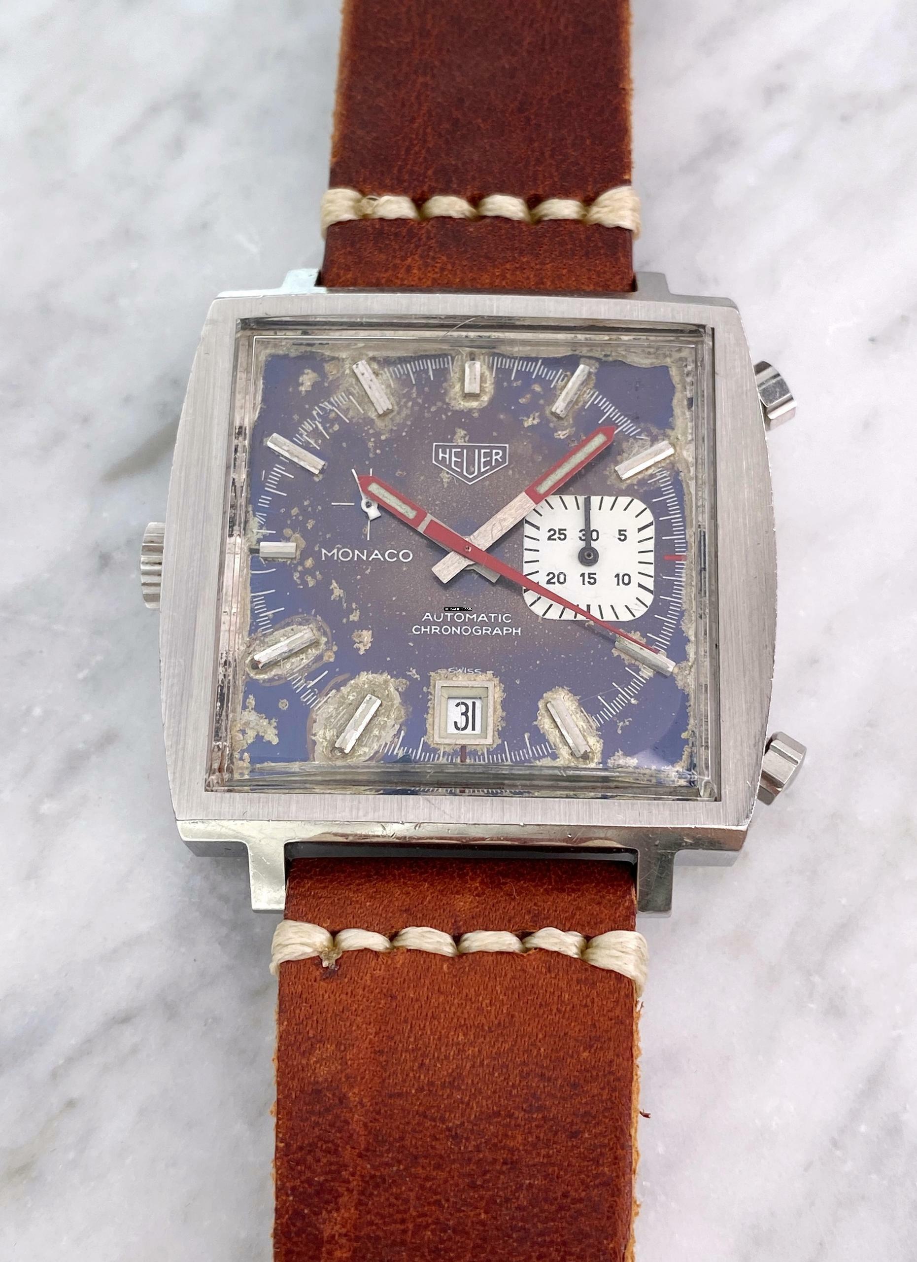Thumbnail von Heuer Vintage Monaco Blue Dial Automatic 1533
