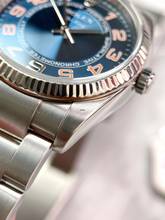 Thumbnail von Rolex Air King Blue Concentric Dial ref 114234 Automatic ORIGINAL PAPERS Blau 114234