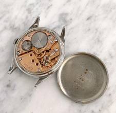 Thumbnail von Omega Classic Beautiful Vintage 35mm Unrestored Black Chocolate GILT Dial 2605 2605