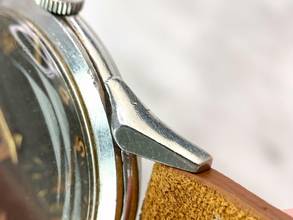 Thumbnail von Omega Classic Beautiful Vintage 35mm Unrestored Black Chocolate GILT Dial 2605 2605