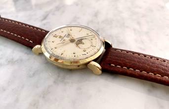 Thumbnail von Omega Seamaster Cosmic Triple Date Moondphase Mondphase SOLID GOLD Vintage ref 2473 2473