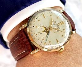 Thumbnail von Omega Seamaster Cosmic Triple Date Moondphase Mondphase SOLID GOLD Vintage ref 2473 2473