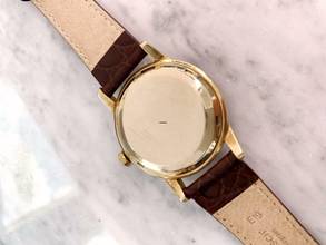 Thumbnail von Omega Seamaster Custom Green Dial Serviced Seamaster Vintage Automatic Automatik Solid Gold