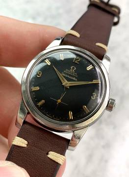  Omega Seamaster Black Honeycomb Dial Seamaster Vintage Automatic Automatik ref 2846 2846 