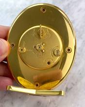 Thumbnail von Jaeger-LeCoultre Table Clock Tischuhr Table Clock Lapis Dial Serviced (480 Euro) with Alarm Wecker Memovox