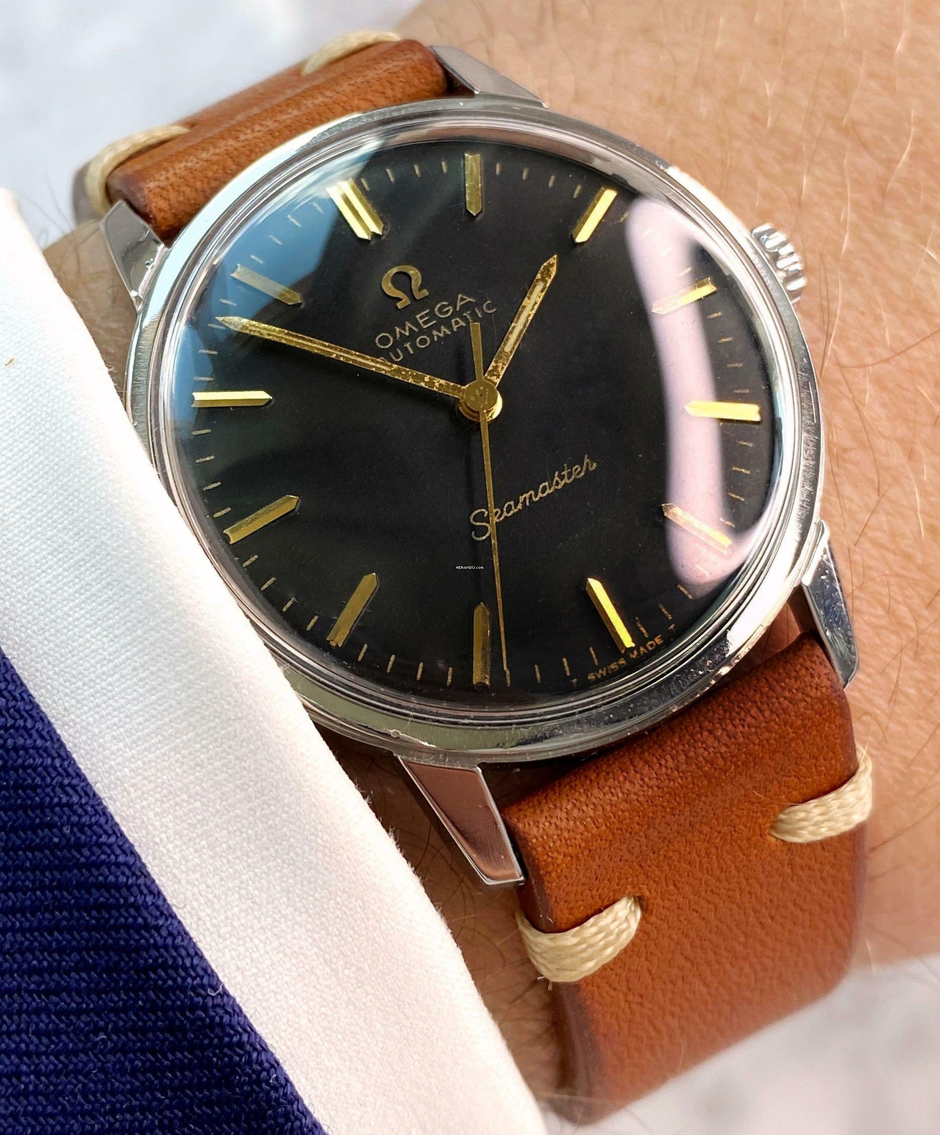Omega Seamaster Serviced Seamaster Vintage Automatic Automatik Black Restored Dial 165002 165.002