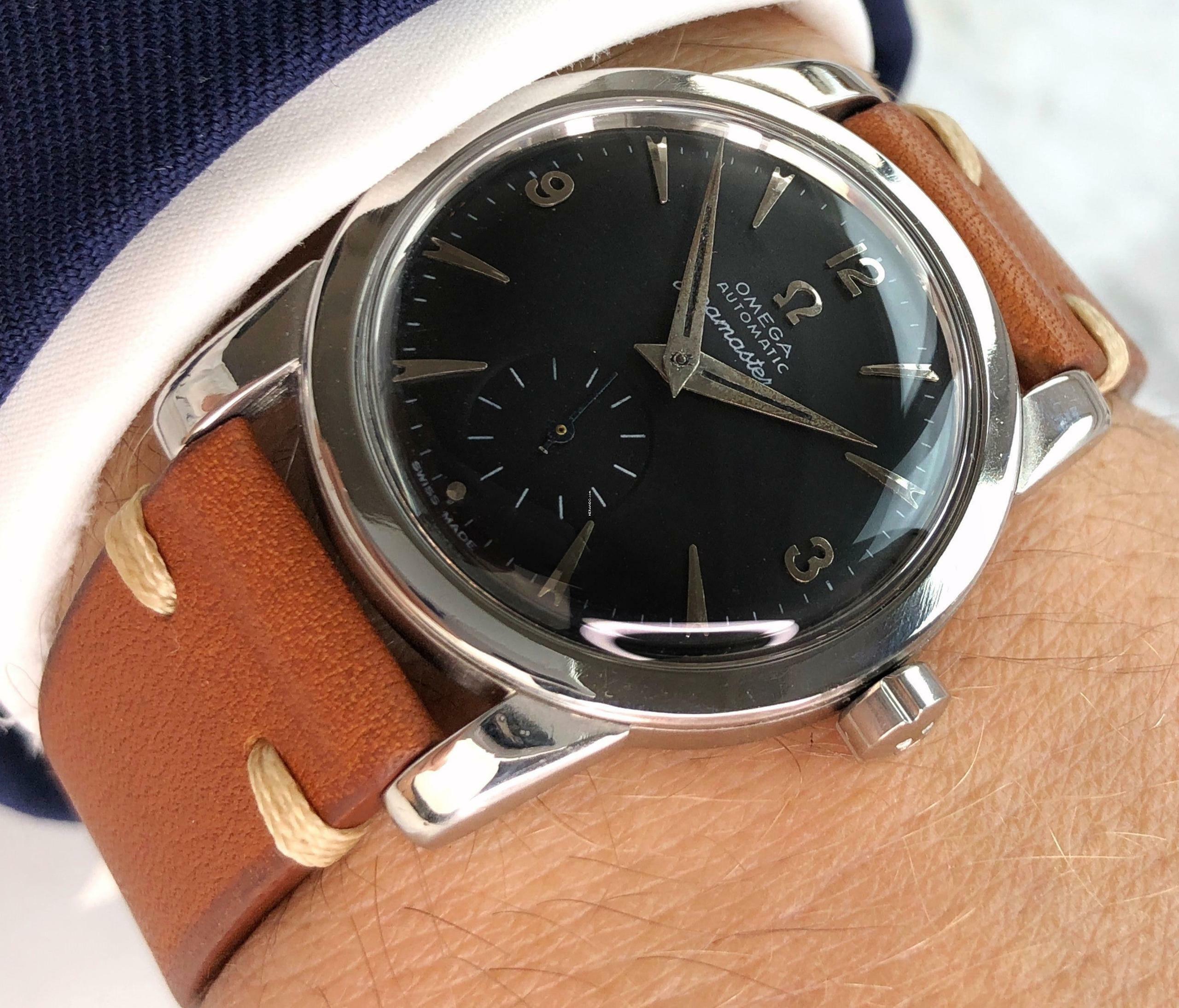  Omega Seamaster Serviced Seamaster Vintage Automatic Automatik Black Restored Dial Bumper 2576 2576 