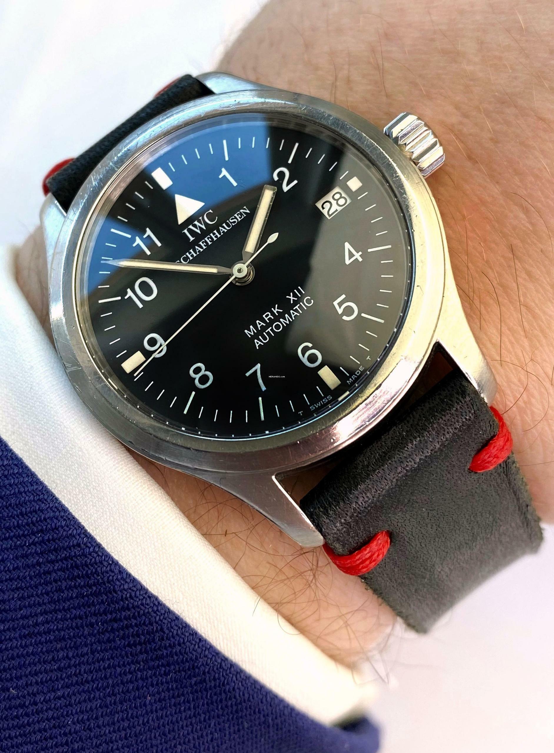 IWC Fliegeruhr Mark Serviced (430e) Mark Xll Vintage Automatic Pilot Watch Die Flieger Uhr iw3241 3241