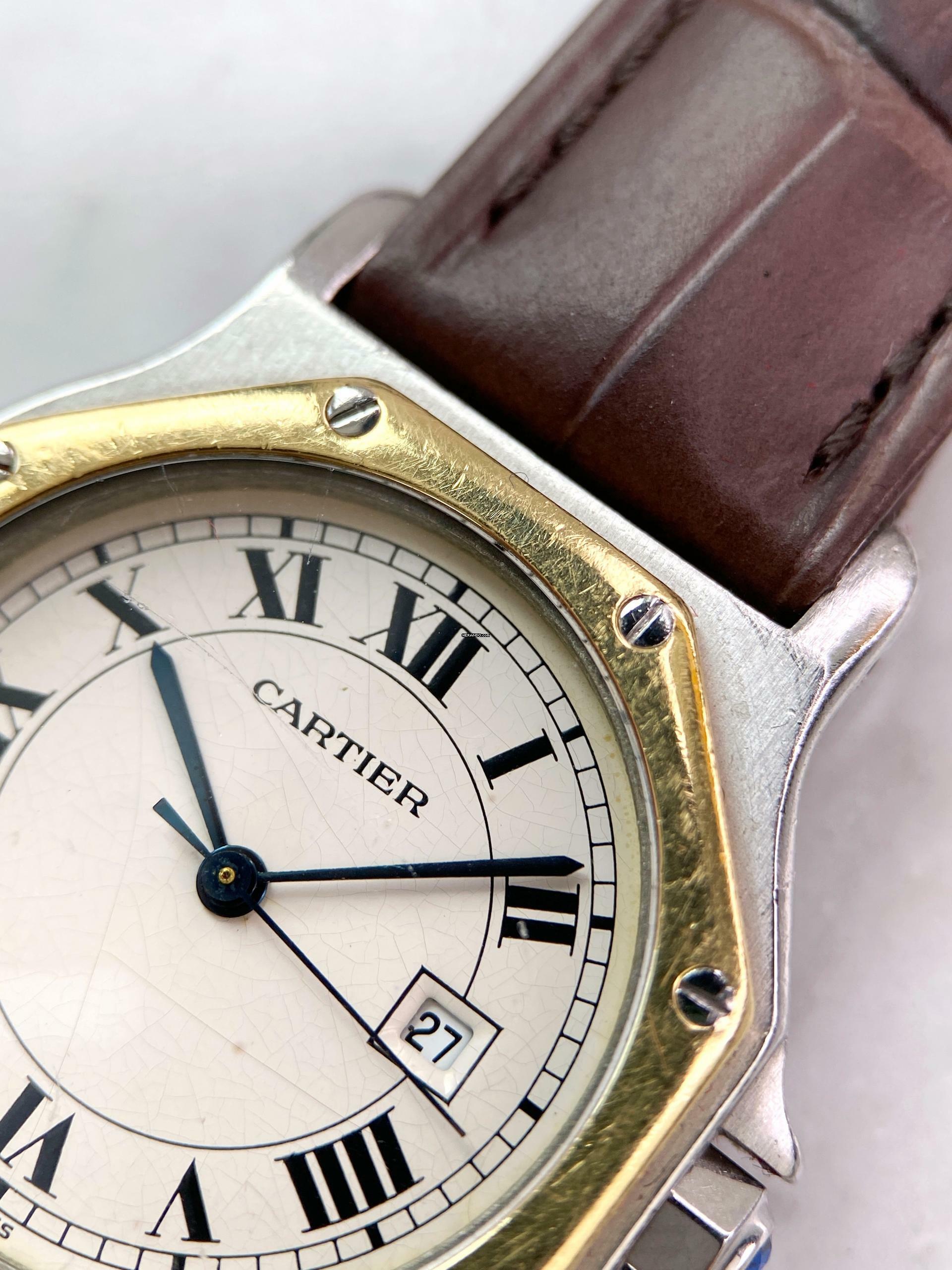 Thumbnail von Cartier Santos Octagon Automatic ref 2966 2966