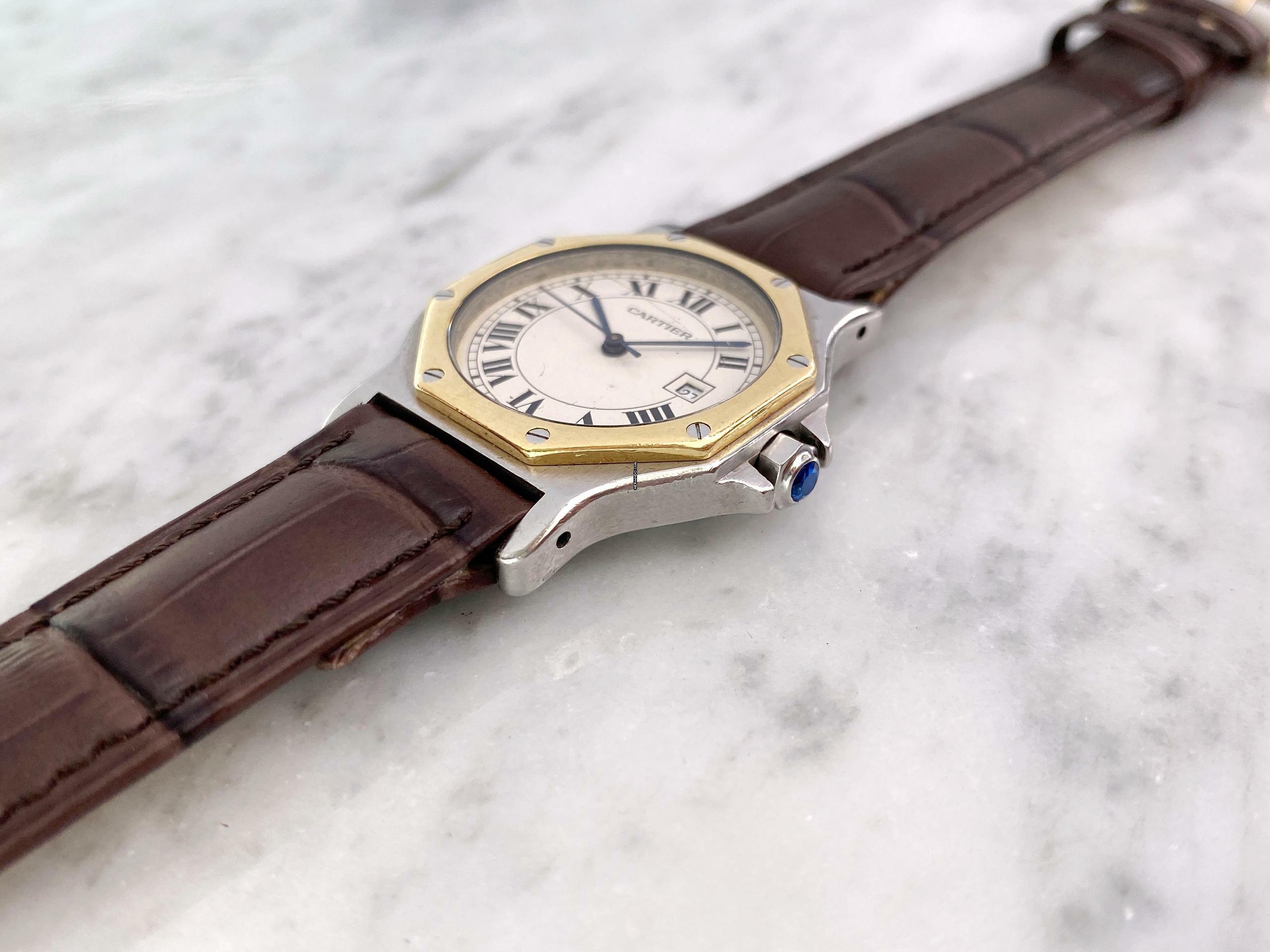 Thumbnail von Cartier Santos Octagon Automatic ref 2966 2966