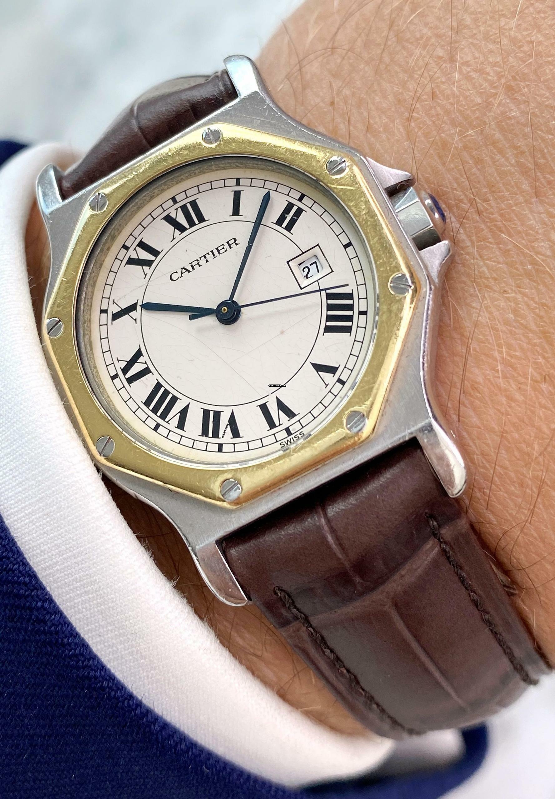  Cartier Santos Octagon Automatic ref 2966 2966 