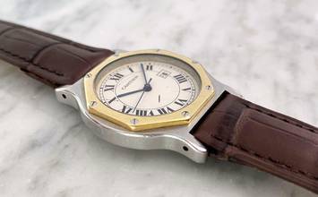 Thumbnail von Cartier Santos Octagon Automatic ref 2966 2966