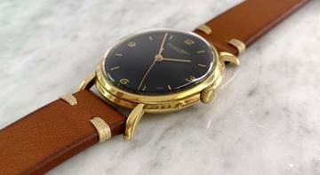 Thumbnail von IWC Solid Gold Vollgold Black Restored Dial 36mm
