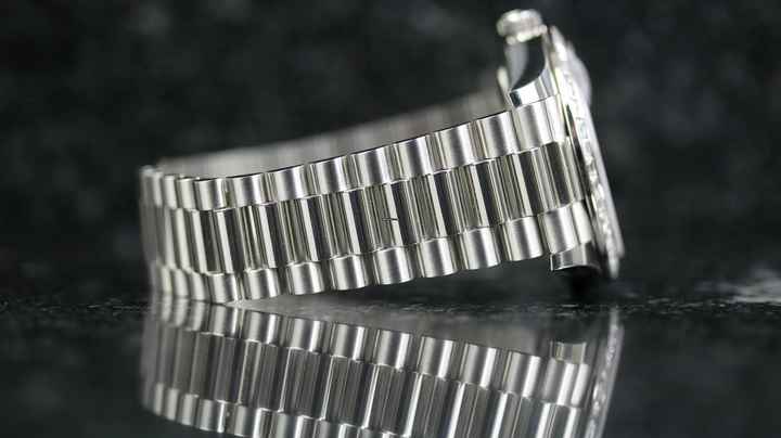  Rolex Day-Date 40 Platin Baguette TBR - Top Condition - Fullset - 02/2021 