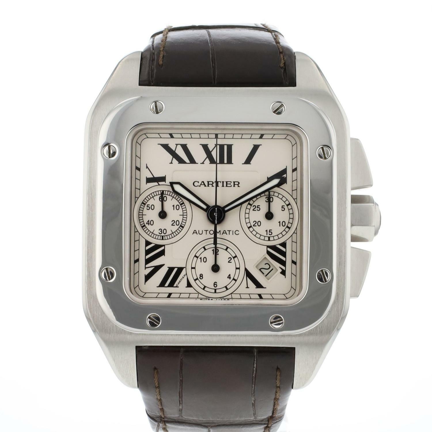  Cartier Santos 100 XL Chronograph Steel 