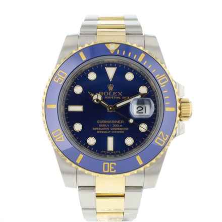  Rolex Submariner Date Steel Gold Blue Dial 
