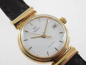 Thumbnail von IWC Da Vinci 4450 massiv 18 Karat Gelbgold Damenuhr Automatik 27 mm im Top Zustand mit original 18 Karat Schließe wie Neu