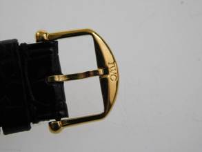 Thumbnail von IWC Da Vinci Chronograph Mondphase 3735 massiv 18 Kt Gelbgold mit original Band und Schließe massiv 18 Kt Gelbgold mit original Krokoband und Schließe