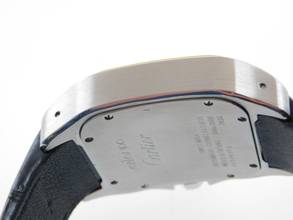 Thumbnail von Cartier Santos 100 XL 38 x 51 mm im Top Zustand mit Box und original Krokoband Stahl Gold Neues Original Cartier Krokoband und Faltschließe