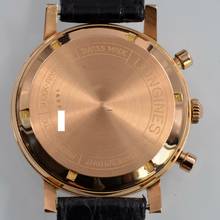 Thumbnail von Longines Chronograph Fly-Back 7415 Oversize rose gold 18KT Full Set 1972 Full Set